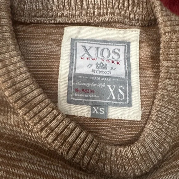 Men's Tan Sweater - Picture 2 of 5